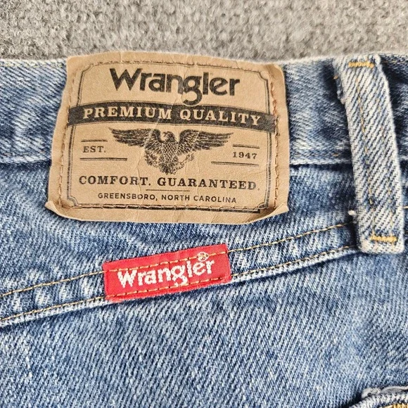 Wrangler Regular Fit Straight Leg Jeans Blue Denim 31x34 96501DS Mens - Picture 9 of 10